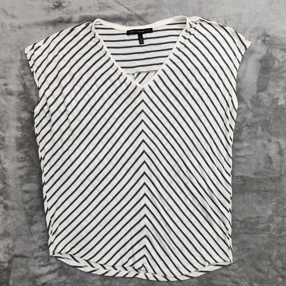 White House Black Market Small Womens Striped Top